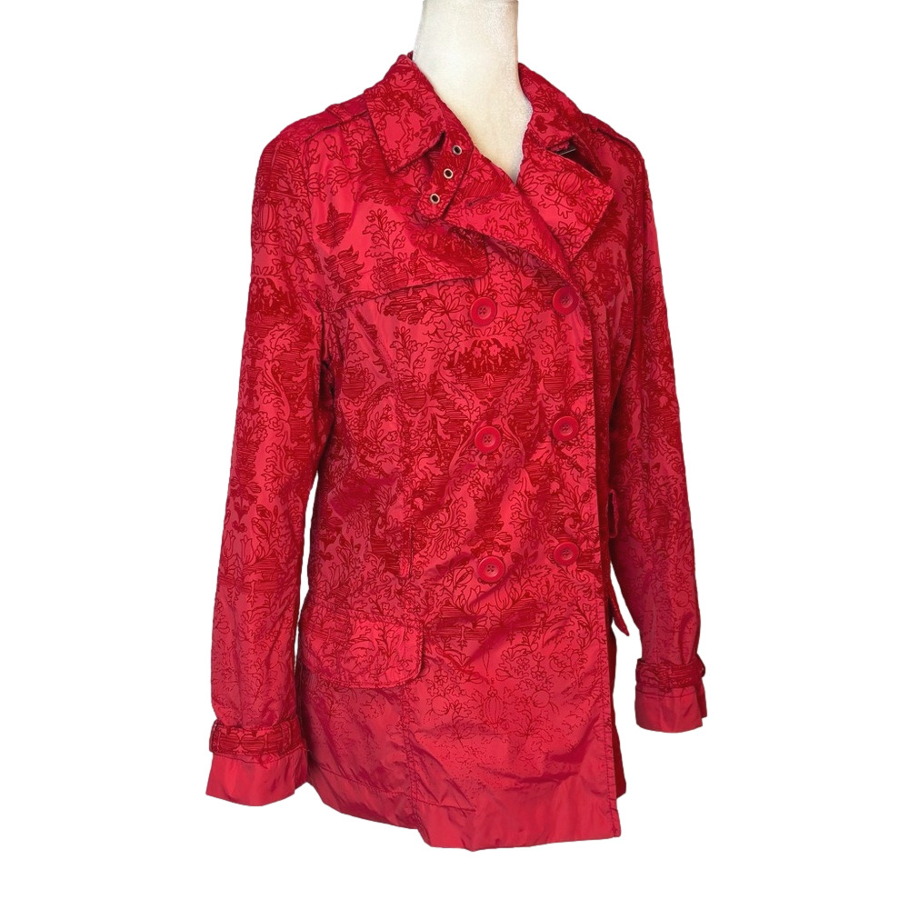 Desigual red trench coat